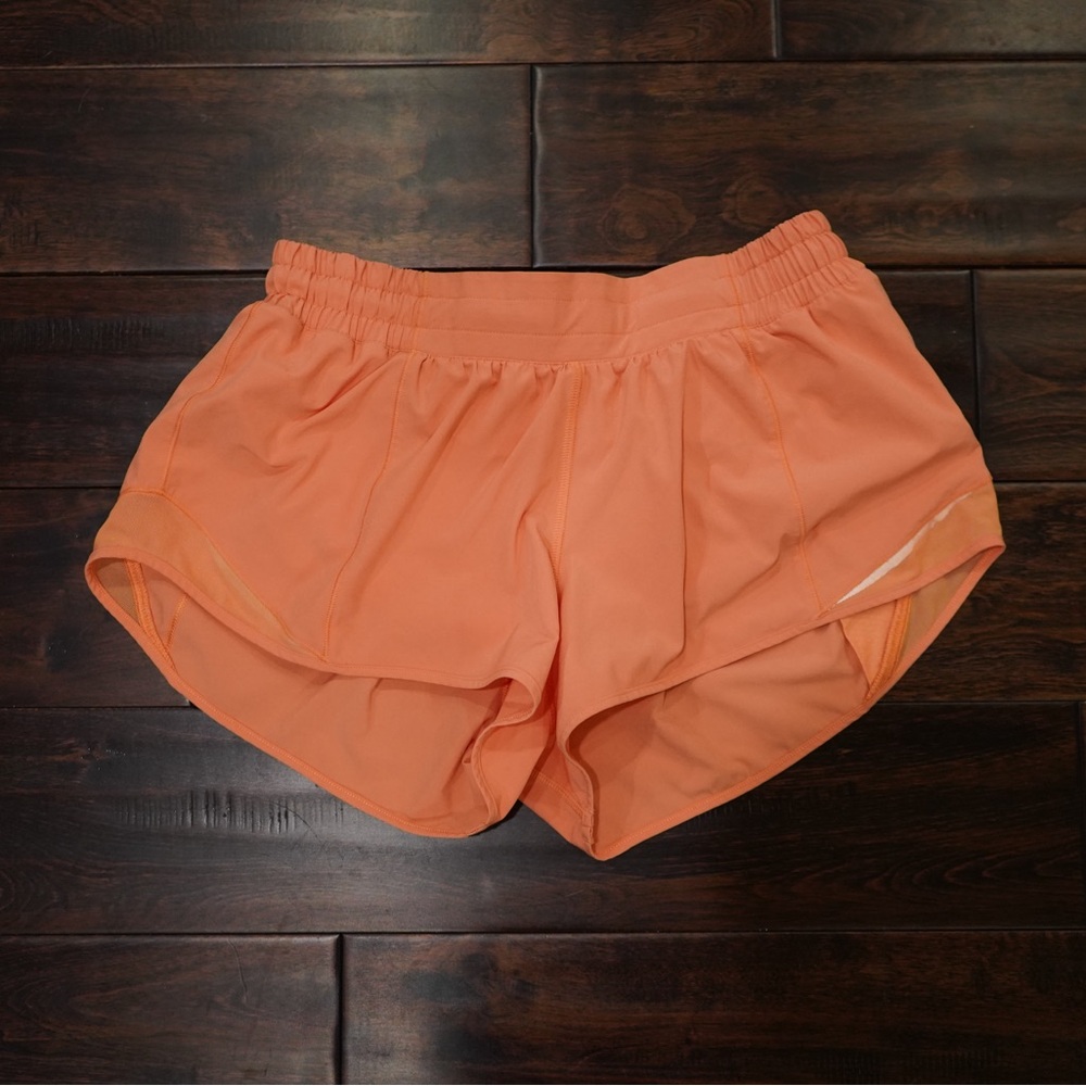 Lululemon Hotty Hot Short 2.5 Inch Inseam, Orange, Size 6